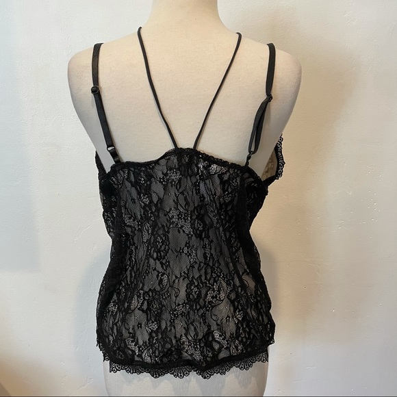 COC Black Lace Tank Stretch Lingerie Sexy Top 2 3X - Picture 4 of 10